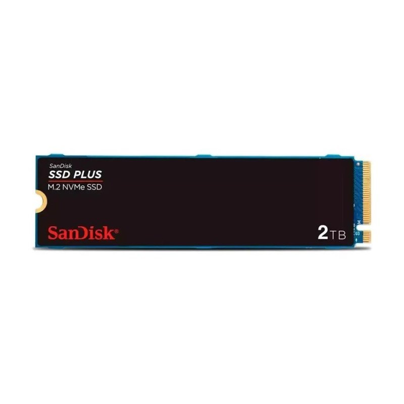 SSD M.2 2280 2TB Sandisk Plus NVMe PCIe Gen3 SDSSDA3N-2T00-G26 Velocidade até 3200Mb/s