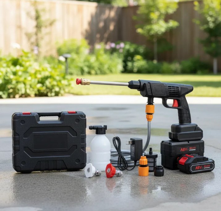 Lavadora Potente Portátil 2 Baterias Preto 110/220v 48v + Frete Grátis