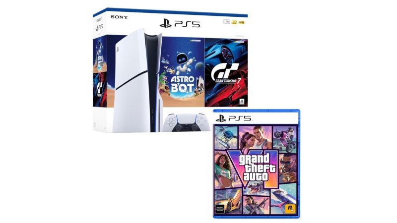 PS5 SLIM COM DRIVE + GTA7 + ASTRO BOT + GTA VI