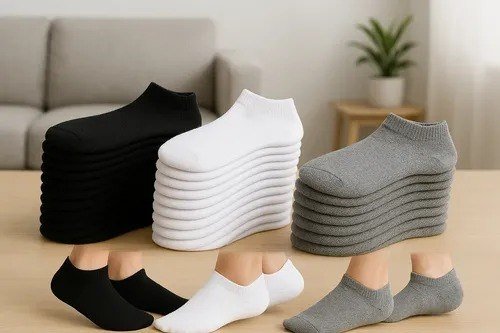 Kit 24 Pares Meia Soquete Cano Curto Unissex Atacado Cores