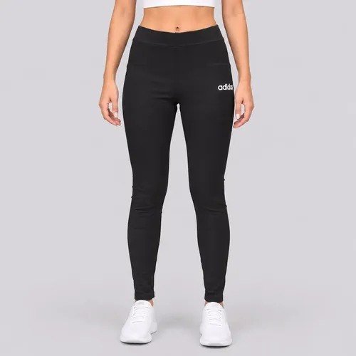 Calça Legging adidas Logo Linear Sj Feminina Preta