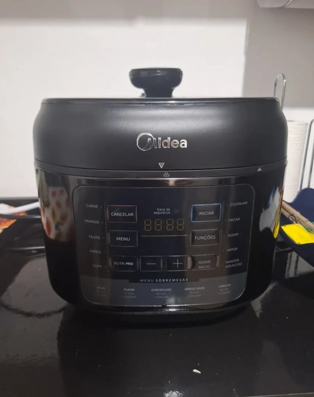Panela de Pressão Elétrica Midea Nutripro 5L Preta
