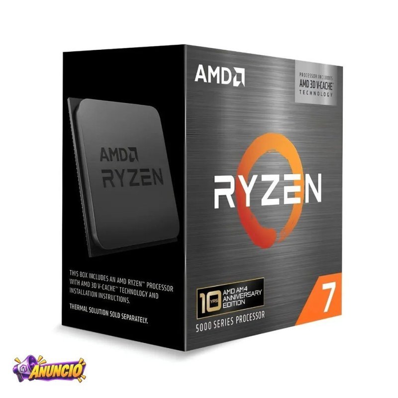 Processador AMD Ryzen 7 5800X3D Anniversary Edition 3,4GHz AM4 100-100000651POF