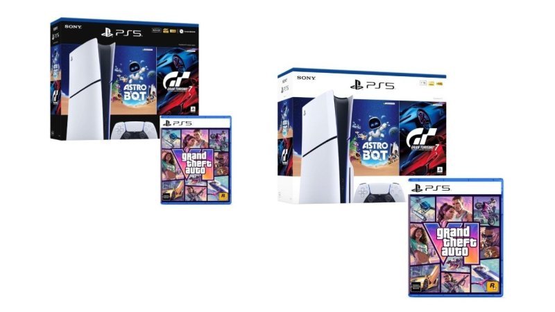 Bundle GTA VI + PlayStation 5 Slim + Astro Bot e Gran Turismo 7