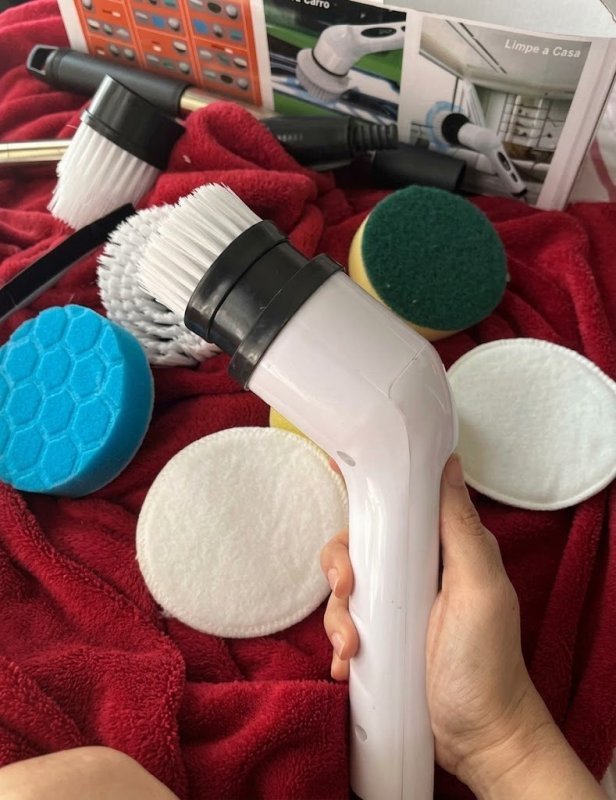Esfregão Elétrico Profissional 9 em 1 Recarregável Mop 360º Sem Fio