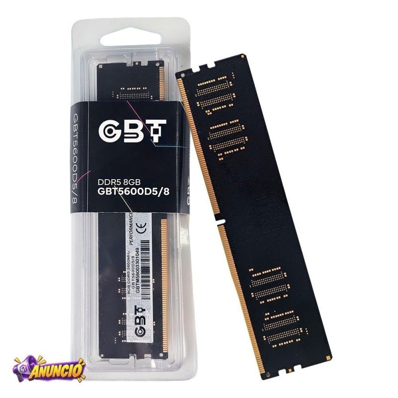 Memória Gbt 8GB Ddr5 5600mhz - Gbt5600d5/8