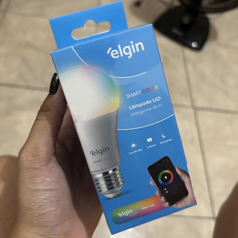 Lâmpada Inteligente Elgin 10W RGB Wi-fi