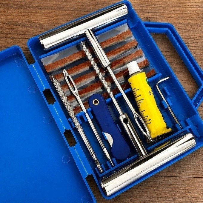 Kit Reparo Pneu Furo Remendo Metal + Frete Grátis