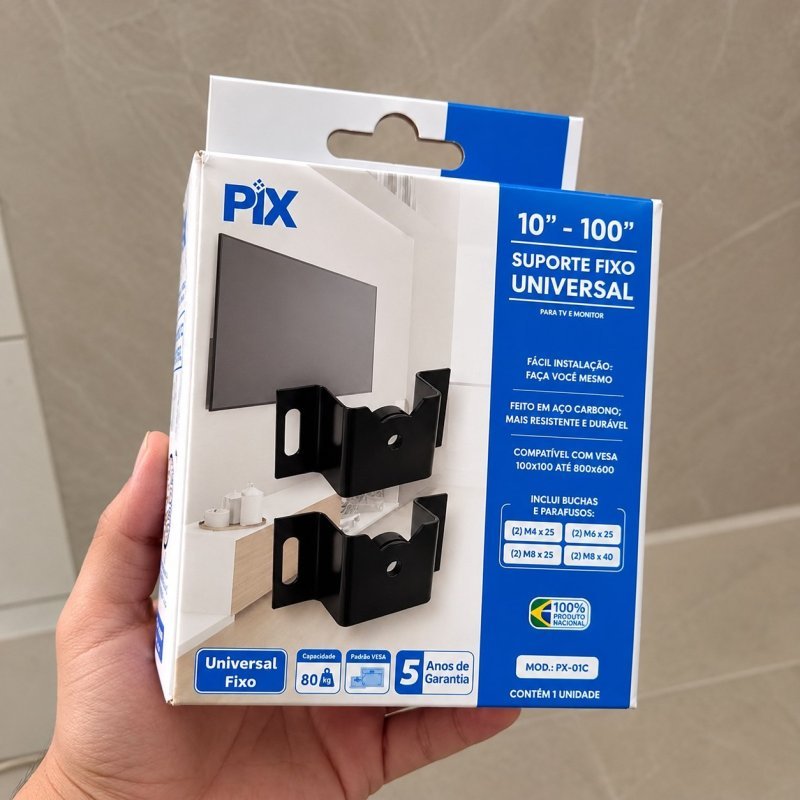Suporte de TV Fixo Universal 10" a 100" Polegadas + Frete Grátis