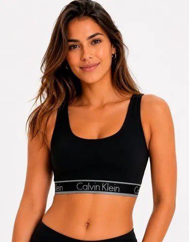 Top Calvin Klein Regata Fitness Academia Cotton Original Preto Liso M