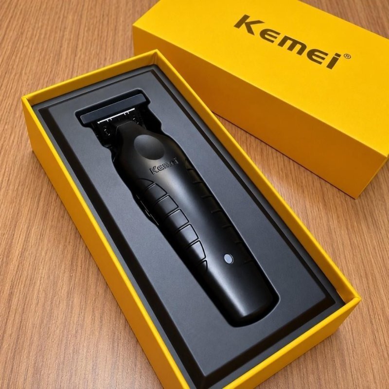 Máquina De Acabamento Profissional Kemei Km-2299 0gap Bivolt Black 127/220v