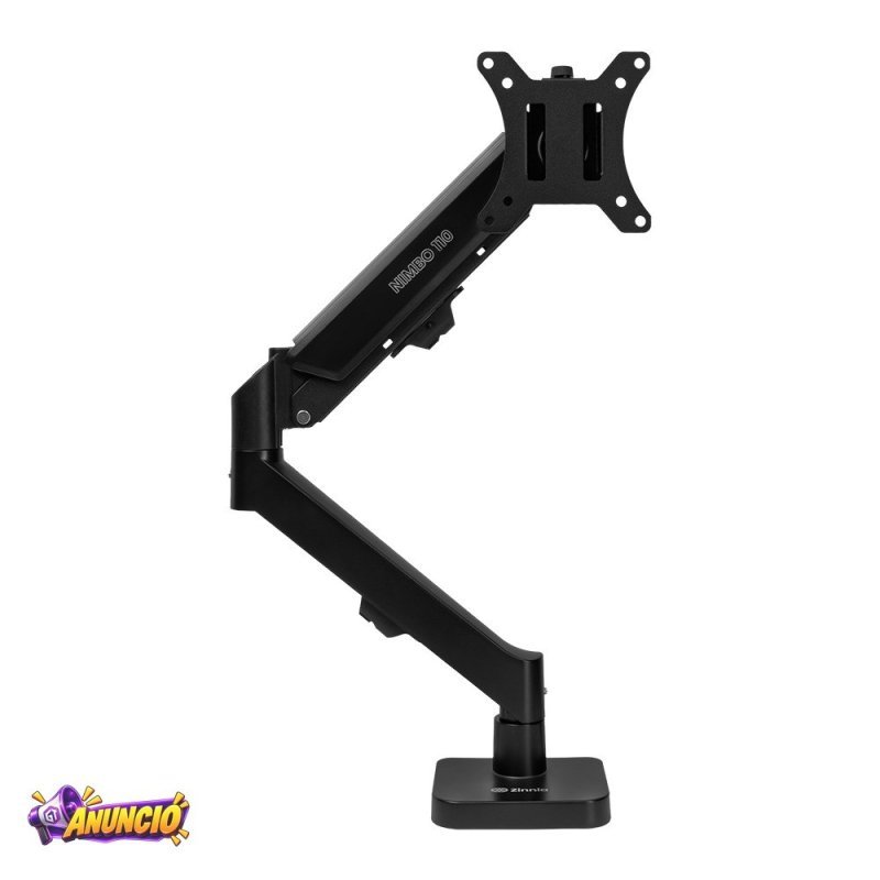 Suporte Articulado Para Monitor 13 a 32 Pistão a Gás Ajustável Zinnia Nimbo 110 Preto