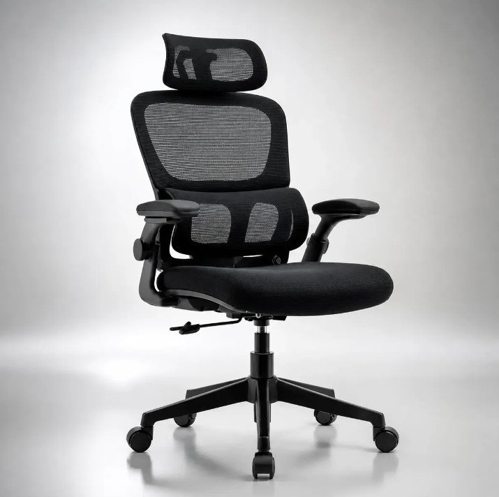 Cadeira Lombar Ergonômica Escritório Apoio Mesh Suporte Cor + Frete Grátis