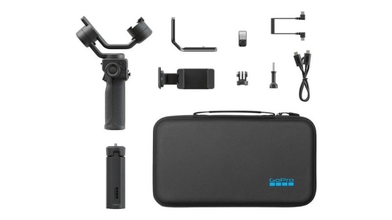 Estabilizador Gimbal GoPro Fluid Pro Ai para Smartphones, Câmeras, LED e Case inclusa