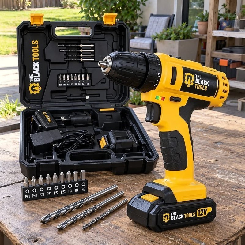 Furadeira Parafusadeira Sem Fio A Bateria Tb-12e 12v