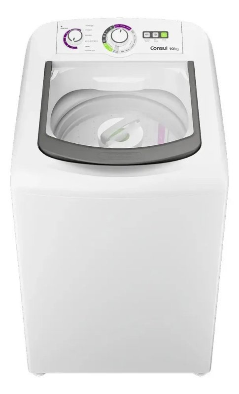 Máquina de Lavar Consul 10 kg Dosagem Econômica Cwb10bb Branca