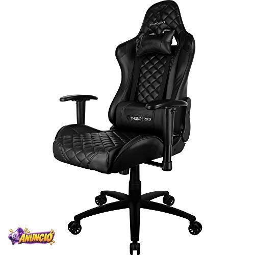 Cadeira Gamer Profissional TGC12 Preta ThunderX3
