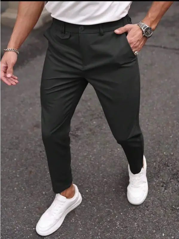 Calça Masculina Alfaiataria Italiana Moderna Social Aba