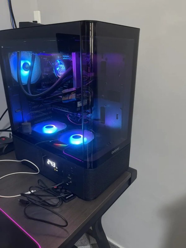 Gabinete Gamer Gamdias Atlas E2 Cg Preto Vidro Curvo 3 Fans + Frete Grátis