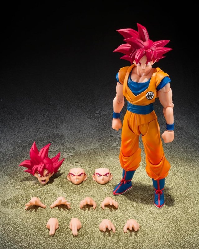 S.H.Figuarts Dragon Ball Super Super Saiyan God Son Goku (God Aura) + Frete Grátis