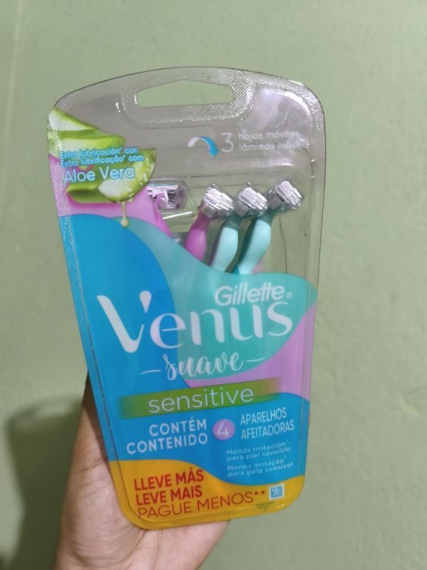 4 un. Gillette Vênus Suave Sensitive