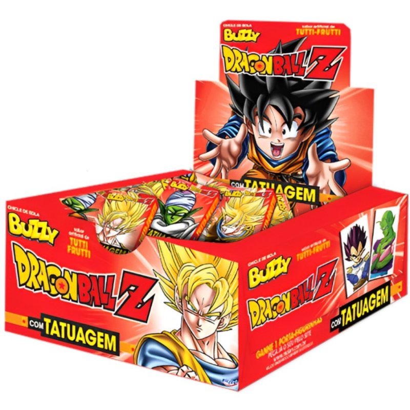 Chiclete Dragon Ball Z Tutti Frutti C/90 Unidades Buzzy