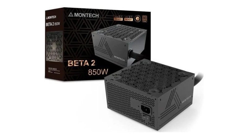 Fonte Montech Beta 2, 850W, Preto Beta2850w