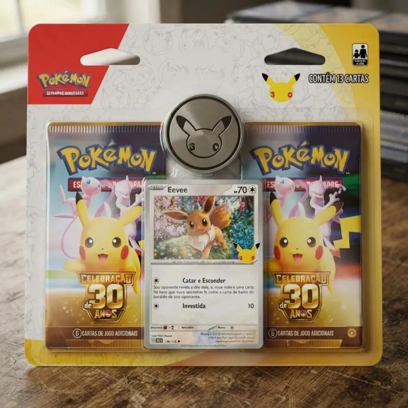 Blister Duplo Coleção 30 anos Pókemon Copag - Português