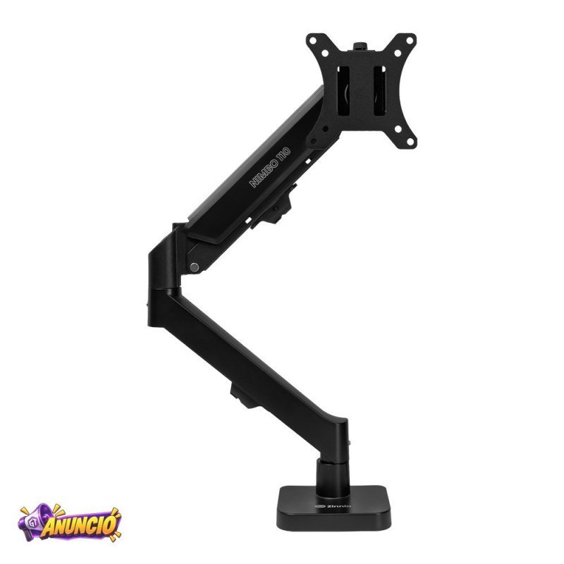 Suporte Articulado Para Monitor 13 a 32 Pistão a Gás Ajustável Zinnia Nimbo 110 Preto