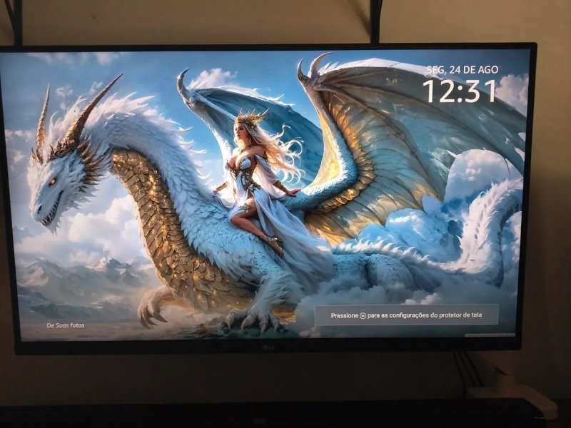 Monitor LG UHD 4K 32" - Preto - 32UR500K