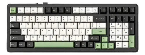 Teclado Mecânico Aula F99 Bluetooth 5.0/2.4ghz Hot Swap Cor De Teclado Preto Idioma Inglês Internacional