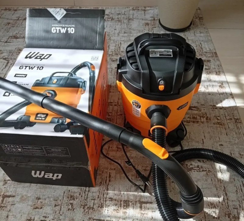 Aspirador de Pó e Água WAP GTW 10 1400W de Potência com Bocal de Sopro
