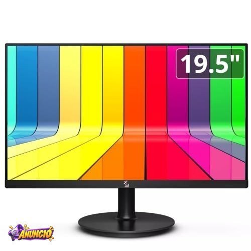 Monitor 19.5" LED, Widescreen, 75Hz, 2ms, HD, HDMI, VGA, VESA, Ajuste de inclinação - 3green M195WHD