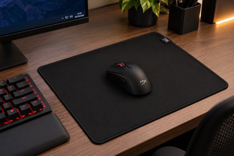 MOUSEPAD HYPERX PULSEFIRE HMPM1-M, MEDIO 300X360MM, PRETO - 4Z7X3AA