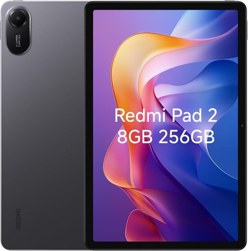 Tablet Xiaomi Redmi Pad 2, 11” 2.5K, 8GB RAM, 256GB, Octa-Core, 4 Alto-falantes, Bateria 9.000mAh – Cinza Grafite