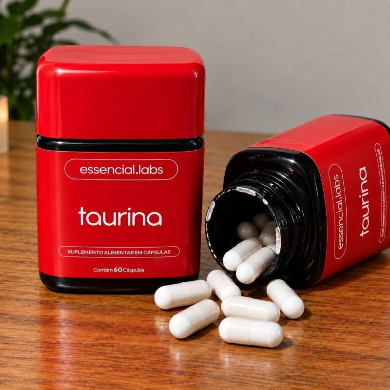 Taurina 1000mg por Dose 60 Cápsulas + Frete Grátis