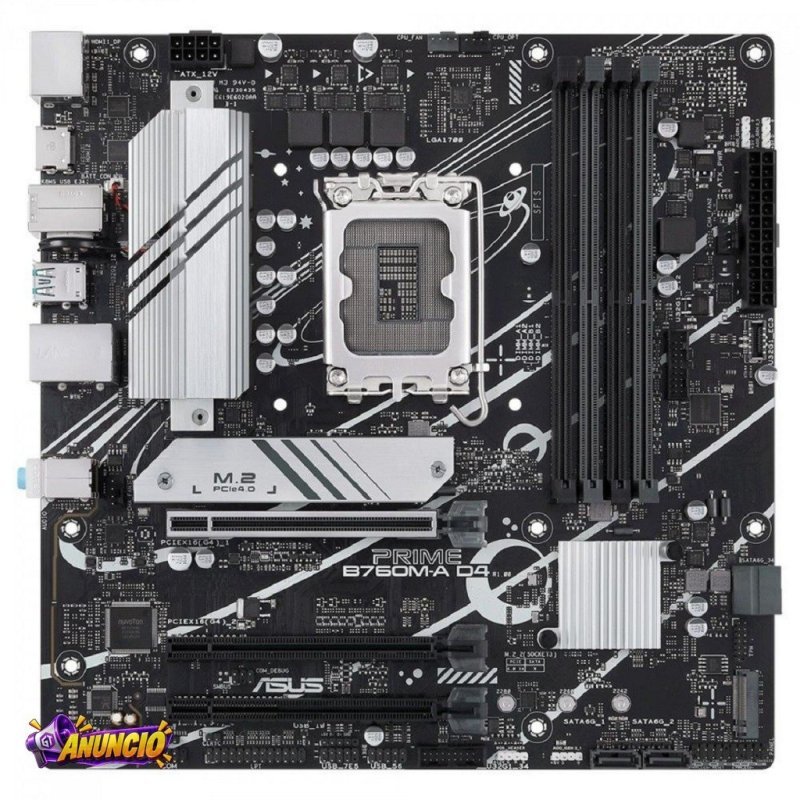 Placa Mãe Asus Prime B760M-A D4, Chipset B760, Intel LGA 1700, mATX, DDR4