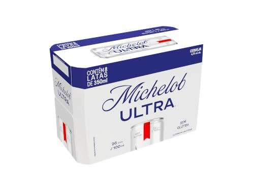 Cerveja Michelob Ultra, Lata 350ml, Pack com 8 unidades