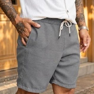 Shorts Linho Masculino Premium Bermuda Mauricinho Praia (P ao GG)