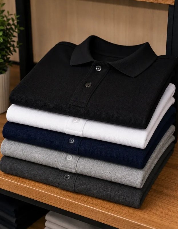 Kit 5 Camisas Gola Polo Masculina Blusa Slim Atacado Piquet (P ao GG)