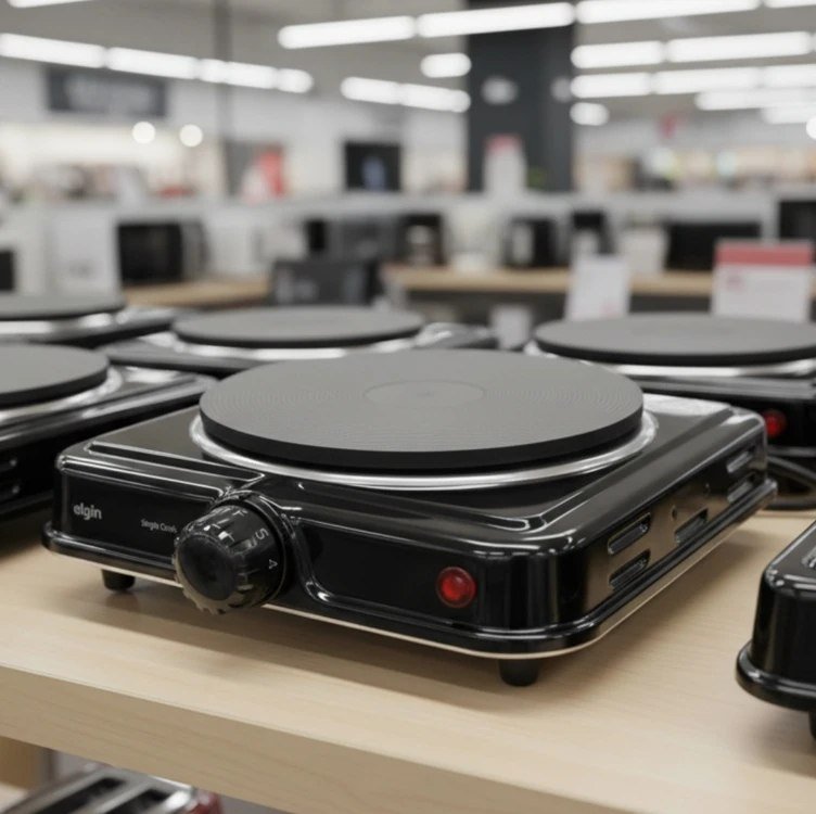 Fogão Elétrico Portátil Cooktop Elgin Single Cook 1 Boca - 110V + Frete Grátis