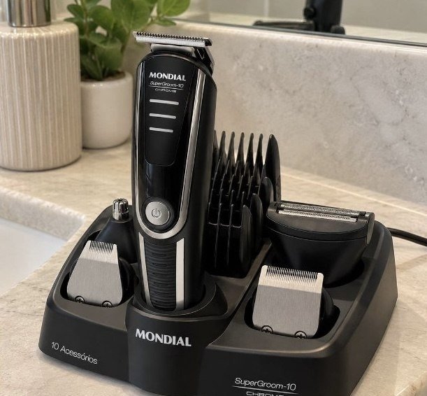 Aparador De Pelos Supergroom-10 Mondial Bivolt Bg-10