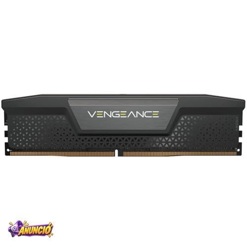 CORSAIR Memória Vengeance DDR5 RAM 16GB (1x16GB) 5200MHz CL40-40-40-77 1,25V AMD Expo Intel XMP 3.0 Desktop Computer Memory – Cinza (CMK16GX5M1B5200Z40)