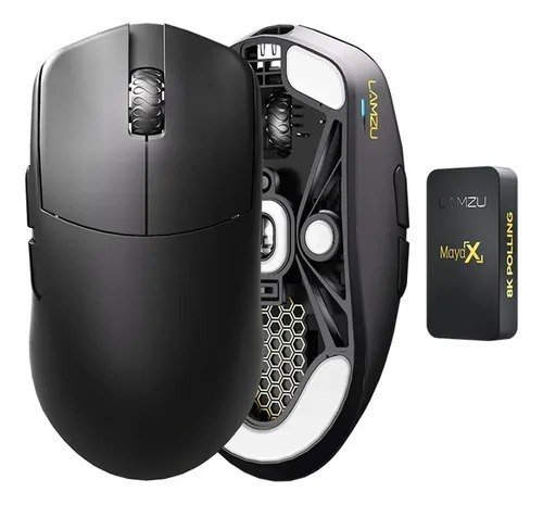 Mouse Gamer Lamzu Maya X Preto 8k Pwm3950 30000 Dpi 47g Preto