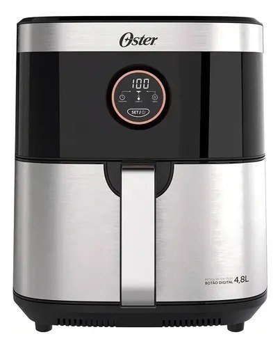 Fritadeira Sem Óleo 4,8 Litros Black Inox Ofrt660 Oster