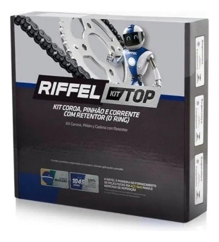 Kit Relação Riffel Cg 150/160 Titan Fan Start Cargo Mix Com