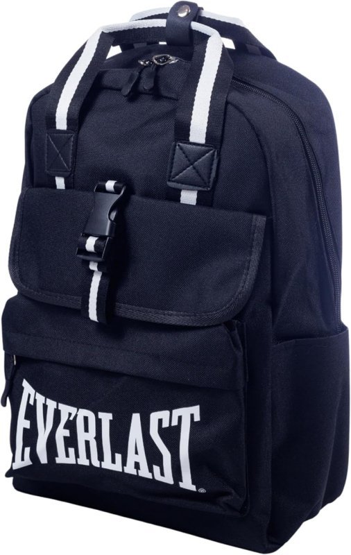 Mochila Everlast Elegance, 100% Nylon, Alças Acolchoadas – Preta