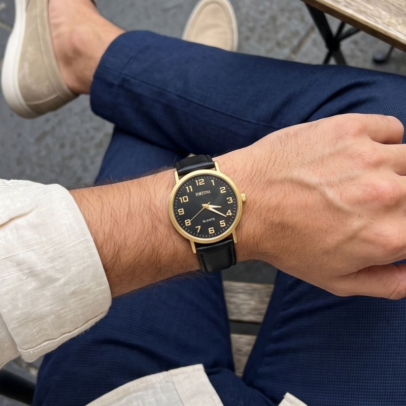 Relógio De Pulso Masculino Minimalista Old Money Fortuna