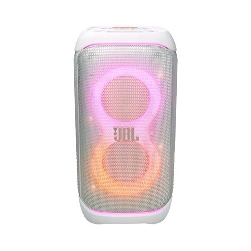 JBL Caixa de Som PartyBox Stage 320 Bluetooth Portátil Show de Luzes À Prova de Respingos 240W RMS - Branca