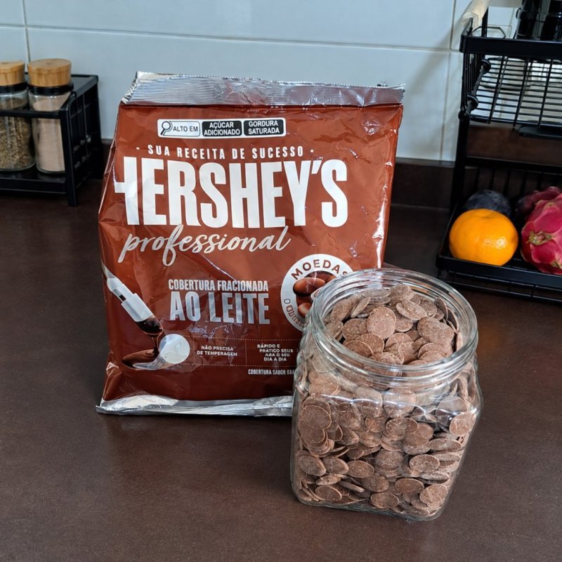 Hershey's Cobertura Professional Chocolate Ao Leite Formato Moeda 2,01 Kg